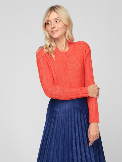 Свитер Sassofono модель A201-SC-7132, Кораловий Фото