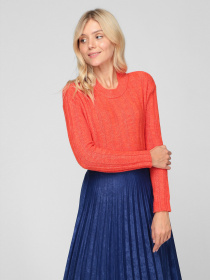 Свитер Sassofono модель A201-SC-7132, Кораловий Фото