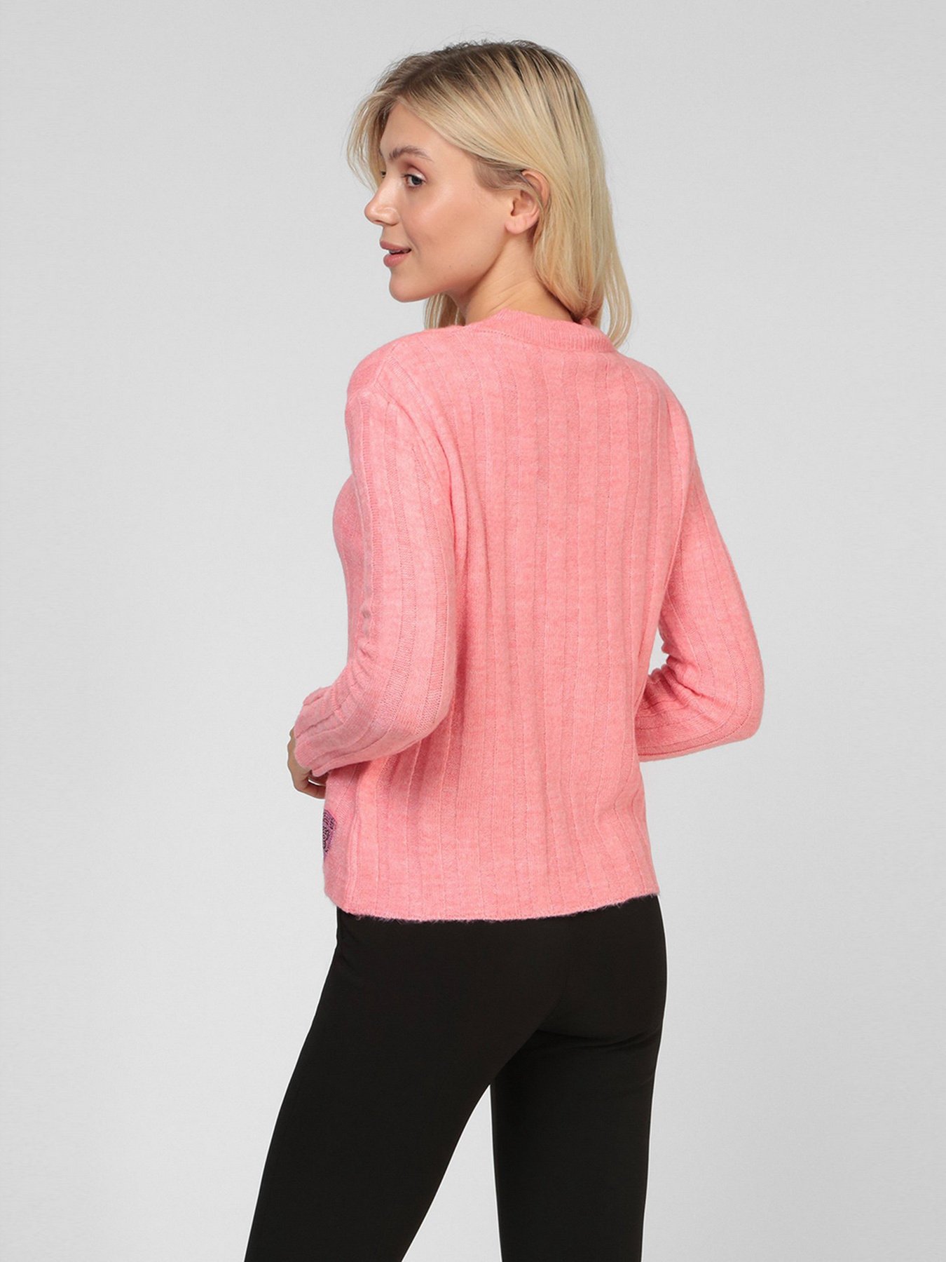 Свитер Sassofono модель A201-SC-7132, Рожевий Фото