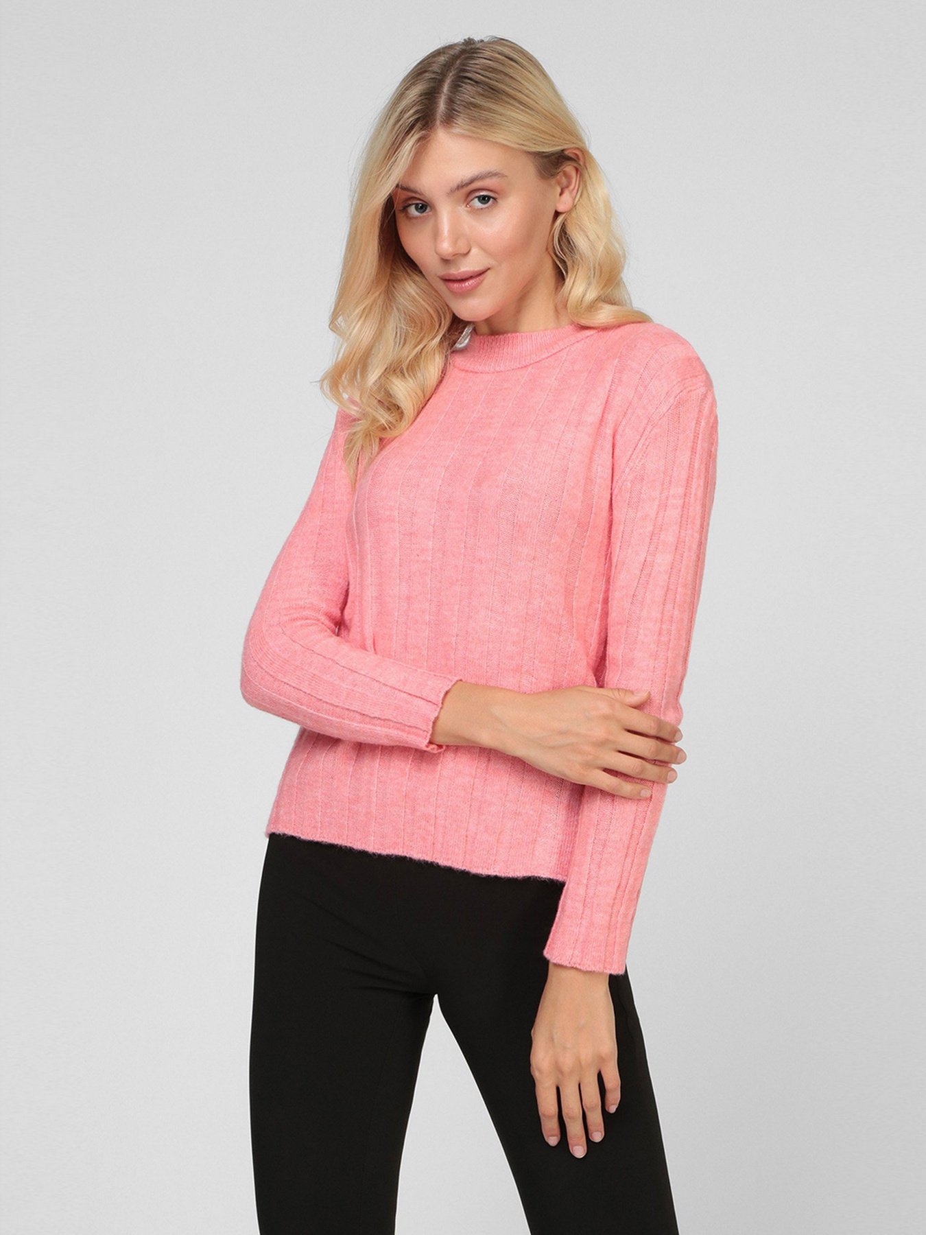 Свитер Sassofono модель A201-SC-7132, Рожевий Фото