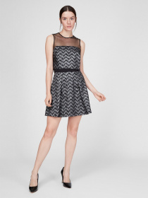 Платье мини Sassofono модель A191-CL-372171, СІРИЙ Фото