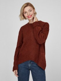 Свитер Sassofono модель A201-SC-7186, Кориця Свитер Sassofono модель A201-SC-7186, Кориця Фото