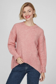 Свитер Sassofono модель A201-SC-7186 РОЖЕВИЙ Фото