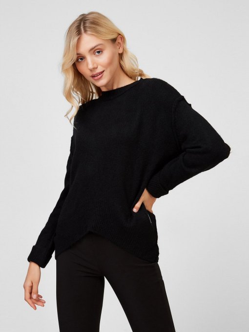 Свитер Sassofono модель A201-SC-7186, Чорний Фото