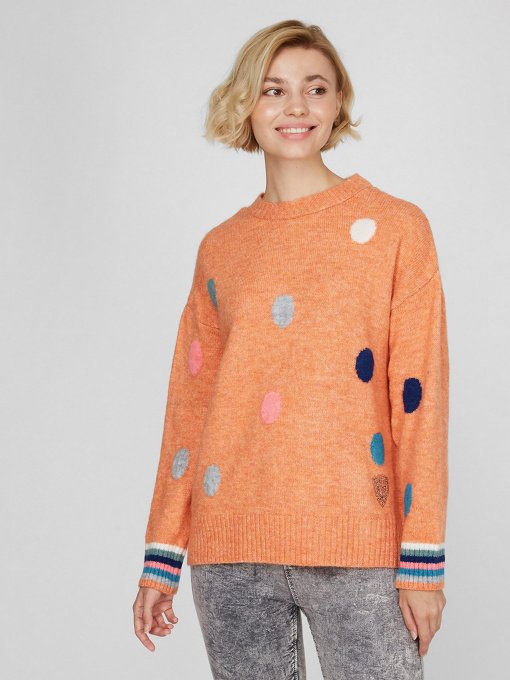 Свитер Sassofono модель A201-SC-7201, Лососевий Фото