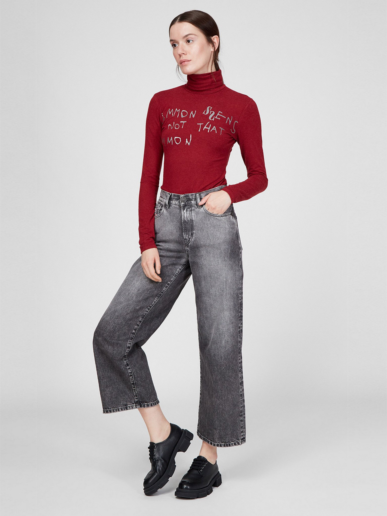 Водолазка Sassofono модель A191-SF-381111, ЧЕРВОНИЙ Фото