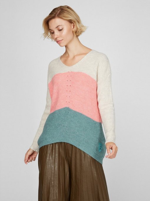 Свитер Sassofono модель A201-SC-7234, Рожевий Фото