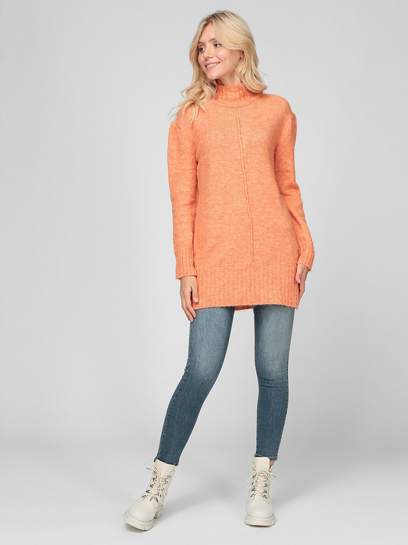 Свитер Sassofono модель A201-SC-7235, Лососевий Фото