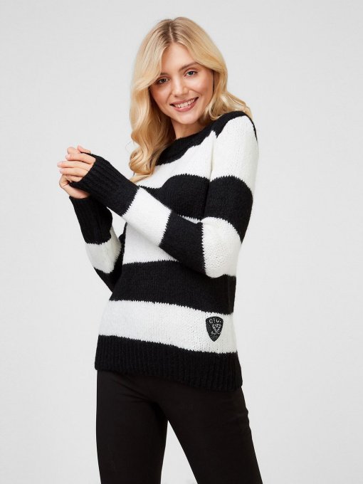 Свитер Sassofono модель A201-SC-7286, Чорний Фото