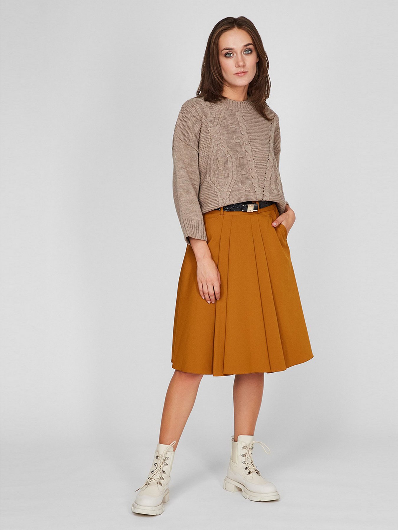 Свитер Sassofono модель A201-SC-8003, Норковий Фото