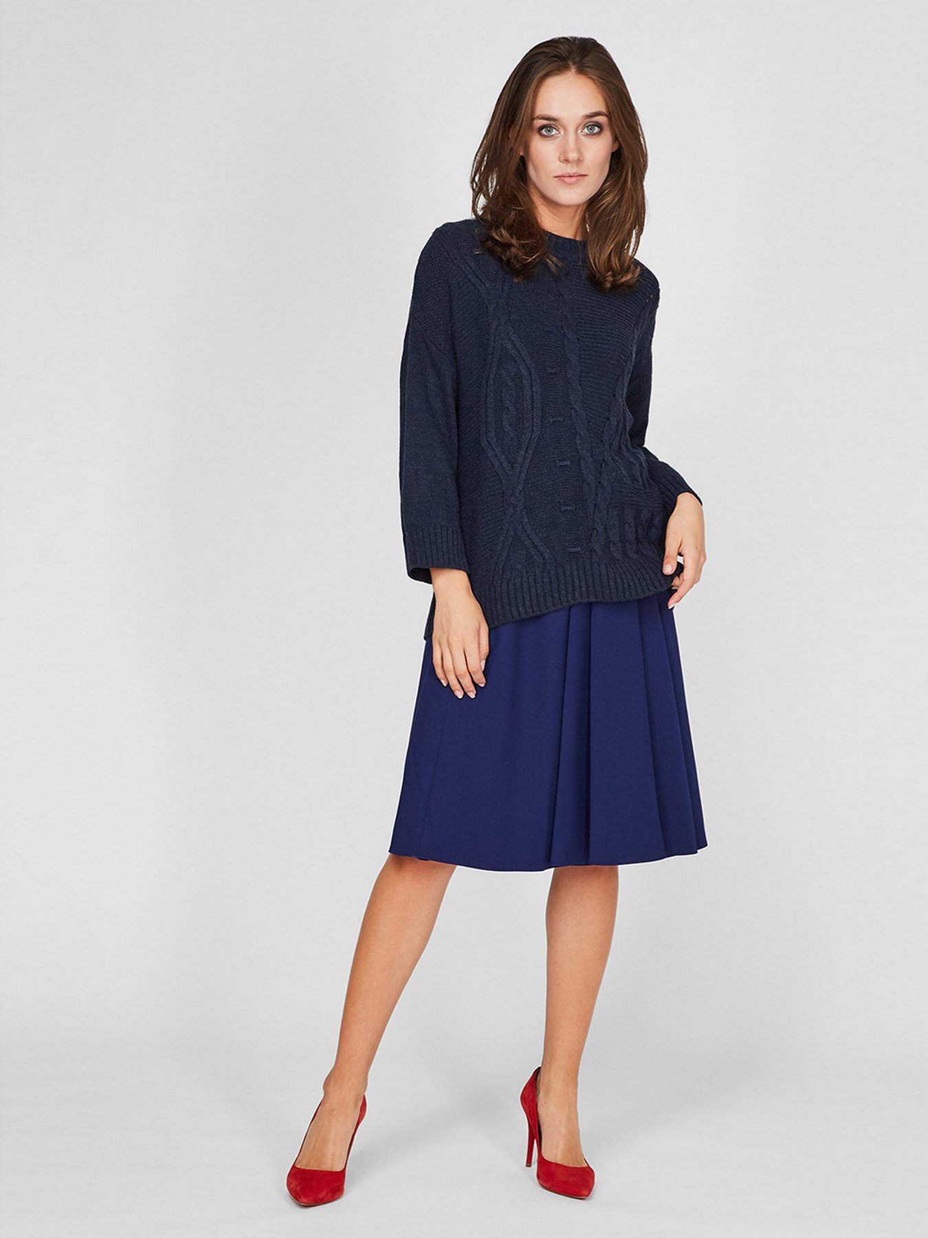 Свитер Sassofono модель A201-SC-8003, Синій Фото