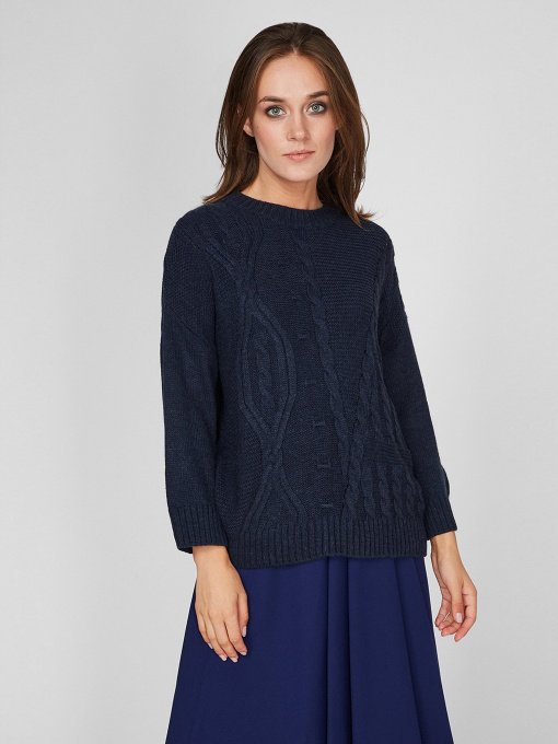 Свитер Sassofono модель A201-SC-8003, Синій Фото