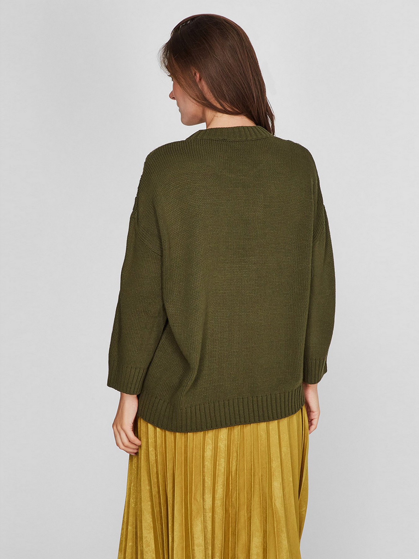 Светр Sassofono модель A201-SC-8003, Хакі Светр Sassofono модель A201-SC-8003, Хакі Фото