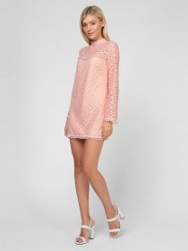 Платье миди Sassofono модель A191-SF-309171, Пудра Фото