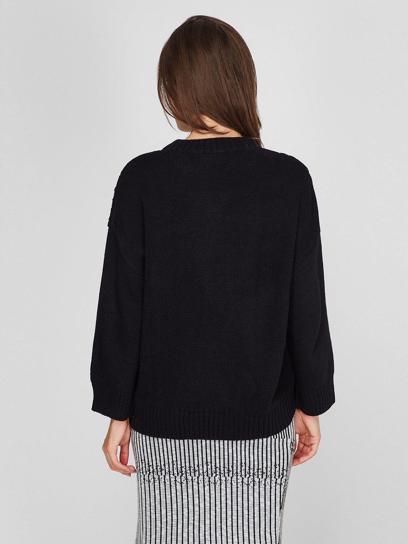 Светр Sassofono модель A201-SC-8003, Чорний Фото