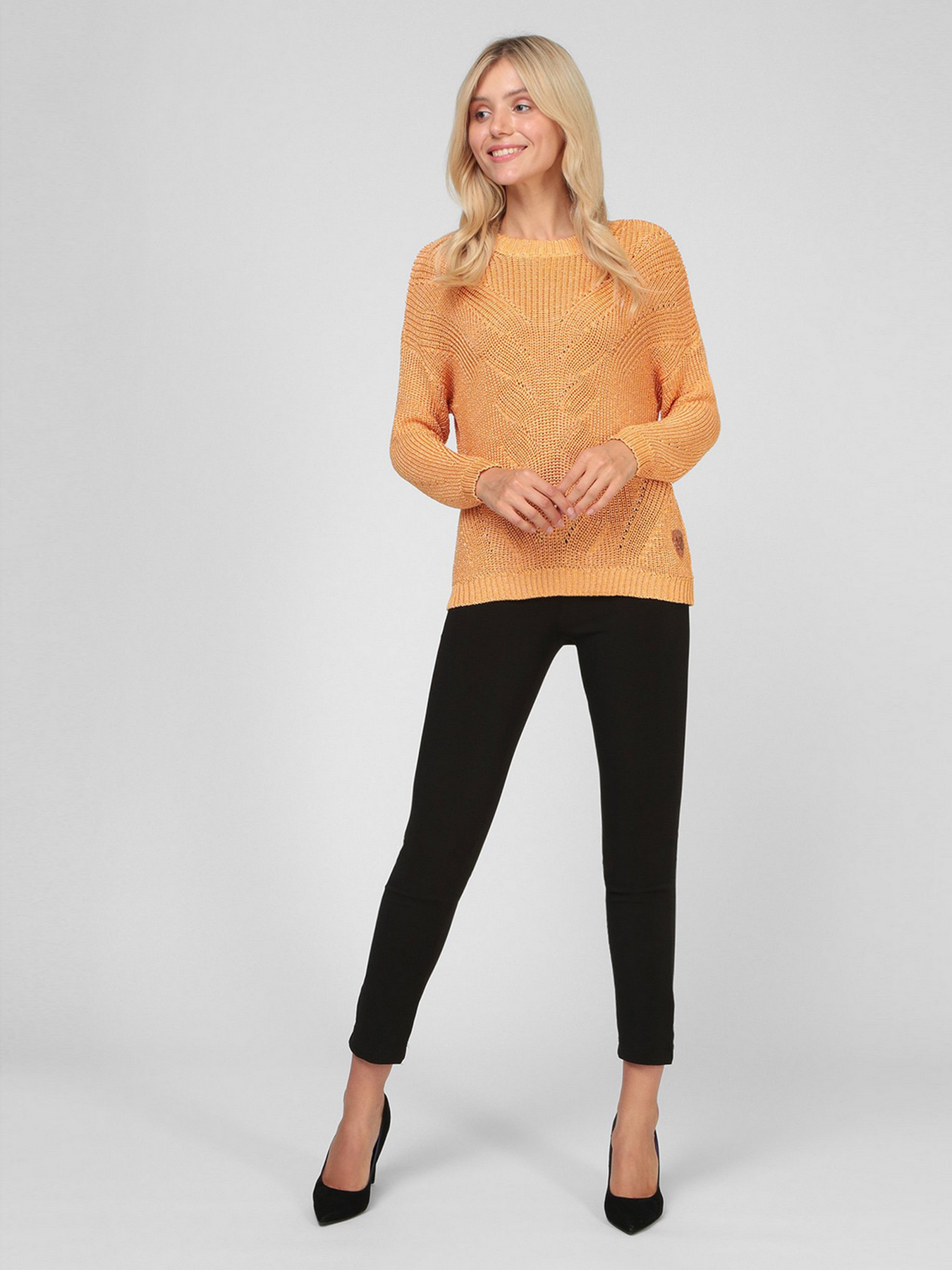 Светр Sassofono модель A201-SF-2739, Помаранчевий Фото