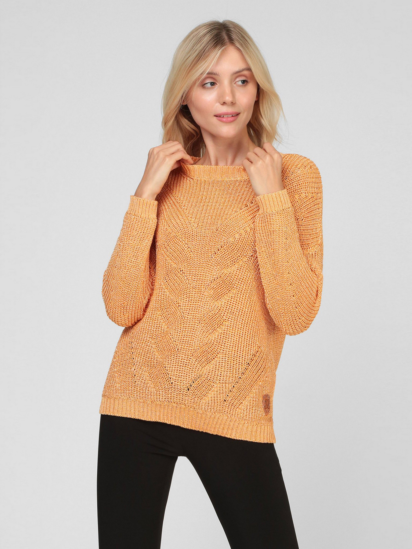 Светр Sassofono модель A201-SF-2739, Помаранчевий Фото