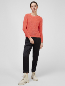 Свитер Sassofono модель A201-SF-2739, Ярко-кораловий Фото