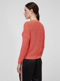 Светр Sassofono модель A201-SF-2739, Ярко-кораловий Фото