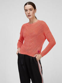 Светр Sassofono модель A201-SF-2739, Ярко-кораловий Фото