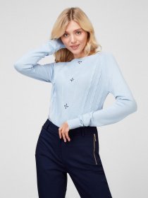 Свитер Sassofono модель A201-SF-473112, НАСИЧЕНИЙ БЛАКИТНИЙ Фото