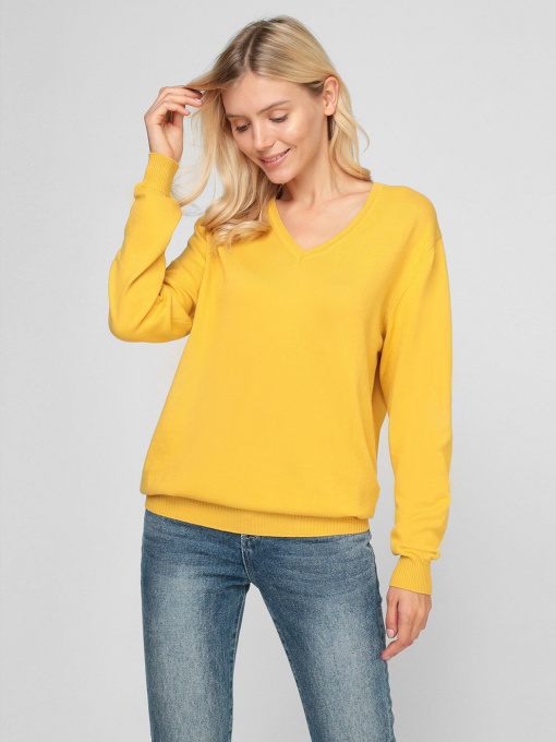 Свитер Sassofono модель A201-SF-480141-1, ЖОВТИЙ Фото