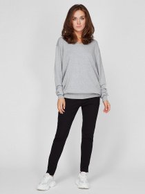 Свитер Sassofono модель A201-SF-480141-1, СІРИЙ Свитер Sassofono модель A201-SF-480141-1, СІРИЙ Фото