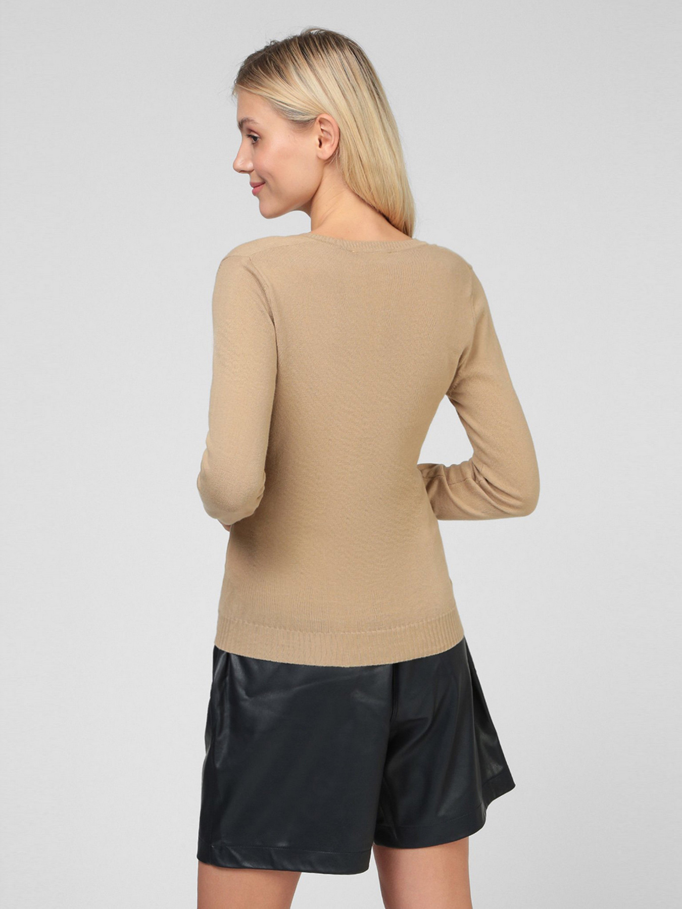 Свитер Sassofono модель A201-SF-480141-2, Бежевий Фото