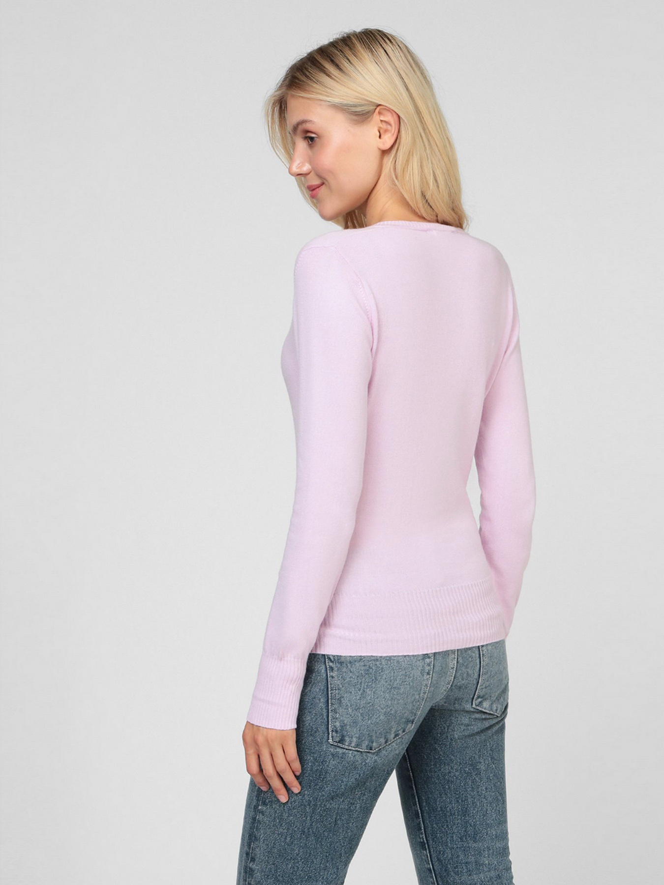 Свитер Sassofono модель A201-SF-480141-2, Рожевий Фото