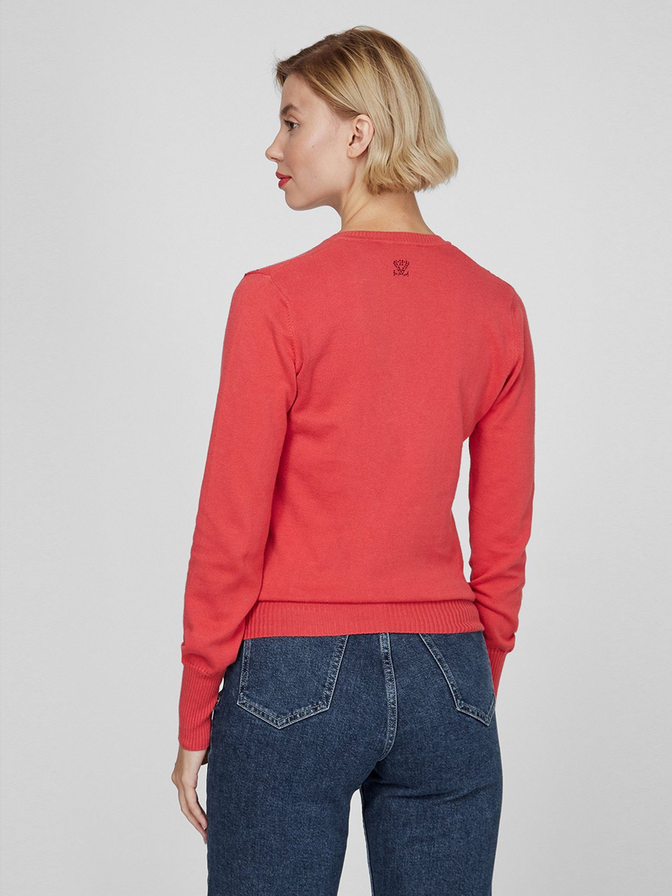 Свитер Sassofono модель A201-SF-480142, Червоний-1 Фото