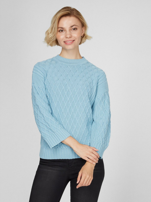 Свитер Sassofono модель A201-SF-700111, Блакитний Фото