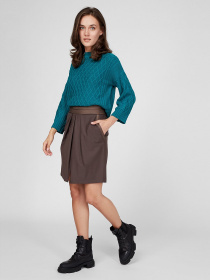 Свитер Sassofono модель A201-SF-700111, Сливовий Свитер Sassofono модель A201-SF-700111, Сливовий Фото