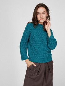 Свитер Sassofono модель A201-SF-700111, Сливовий Свитер Sassofono модель A201-SF-700111, Сливовий Фото