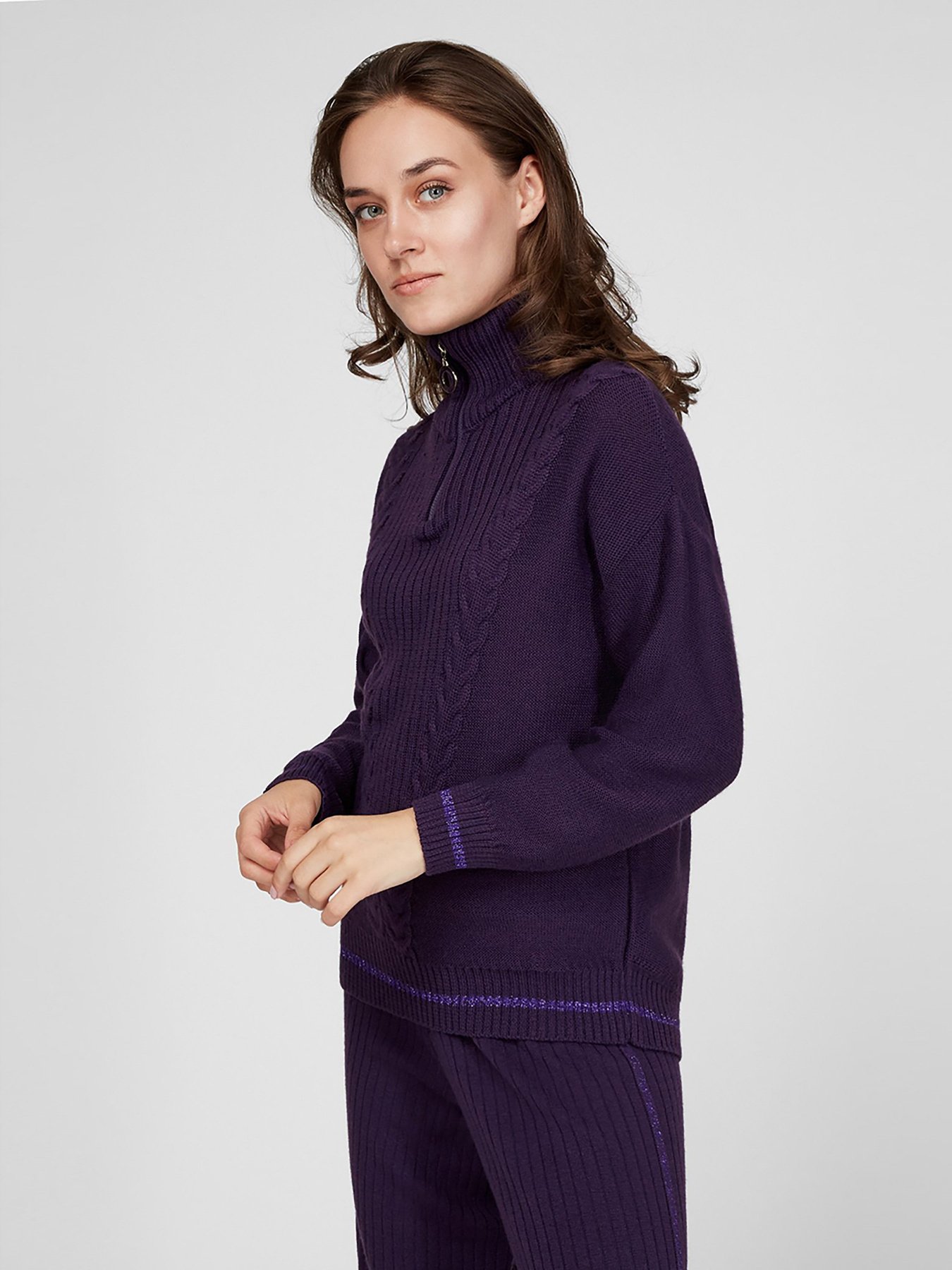Светр Sassofono модель A201-SF-729112, Фіолетовий Фото