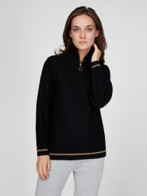 Свитер Sassofono модель A201-SF-729112, Чорний Фото