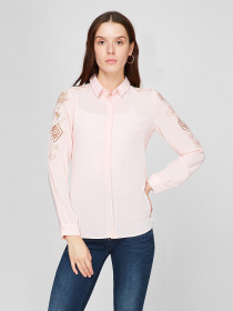 Рубашка Sassofono модель A191SC7YG184, ПУДРОВИЙ Фото