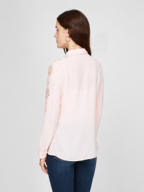 Рубашка повседневная Sassofono модель A191SC7YG184, ПУДРОВИЙ Фото