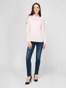 Рубашка повседневная Sassofono модель A191SC7YG184, ПУДРОВИЙ Фото