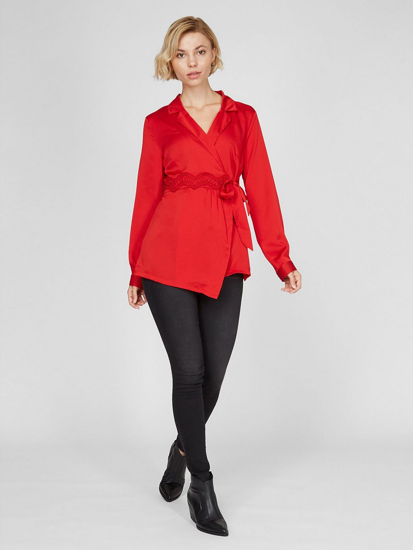 Блуза Sassofono модель A191SC8YG140, Червоний Фото