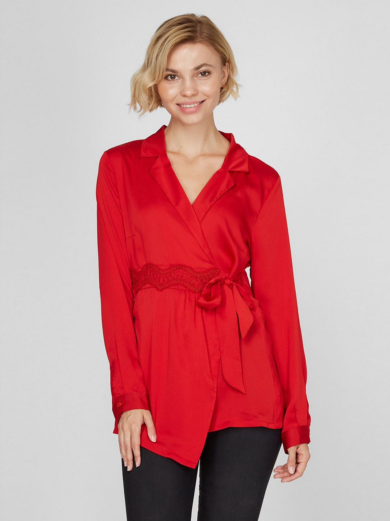 Блуза Sassofono модель A191SC8YG140, Червоний Фото