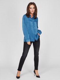 Рубашка Sassofono модель A191SC8YG163, Індиго Фото