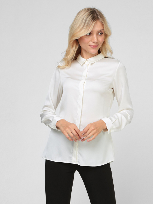 Рубашка повседневная Sassofono модель A191SC8YG190, МОЛОЧНИЙ Фото