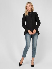 Рубашка повседневная Sassofono модель A191SC8YG199, ЧОРНИЙ Фото