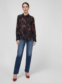 Сорочка Sassofono модель A201-SF-200151, ЧОРНИЙ Фото