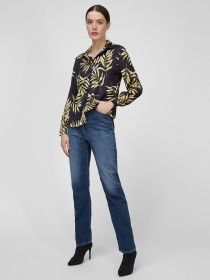 Сорочка повсякденна Sassofono модель A201-SF-291151, ЧОРНИЙ-ОЛИВКОВИЙ Фото