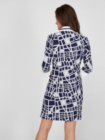 Платье мини Sassofono модель A201-SC-6310, Синій Фото