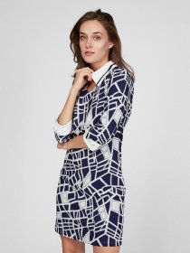 Платье мини Sassofono модель A201-SC-6310, Синій Фото