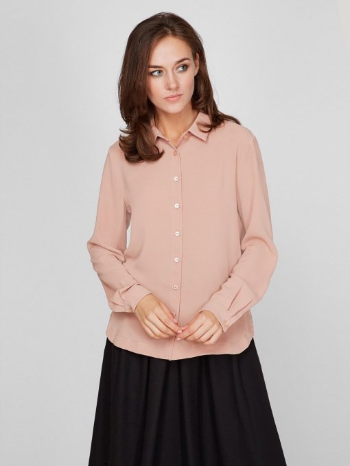 Сорочка повсякденна Sassofono модель A201-SF-291153, БЕЖЕВИЙ Фото