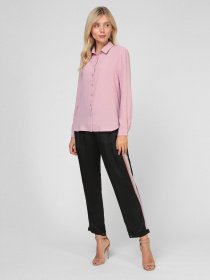 Рубашка повседневная Sassofono модель A201-SF-291153, ТЕМНО ПУДРОВИЙ Фото