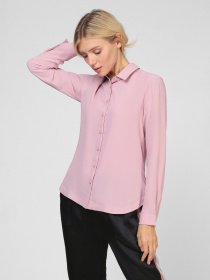 Рубашка повседневная Sassofono модель A201-SF-291153, ТЕМНО ПУДРОВИЙ Фото